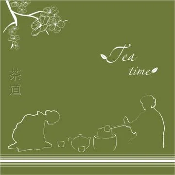 Tea time Stock Illustration