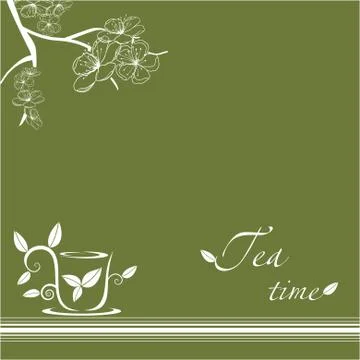 Tea time Stock Illustration