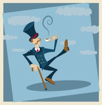 Tea time Stock Illustration