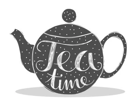 Tea time Illustrazione stock