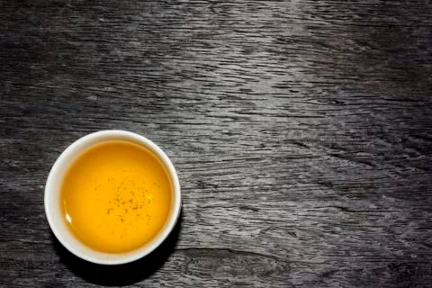 Tea time on wood pattern Stock Photos