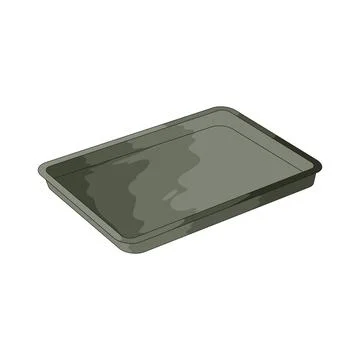Tea tray illustration Stock Illustration
