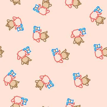 Tea turkish cuisine vector seamless pattern Stock Illustration