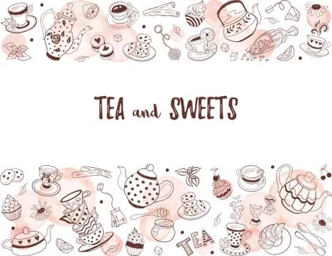 Tea vector icons Stock Illustration