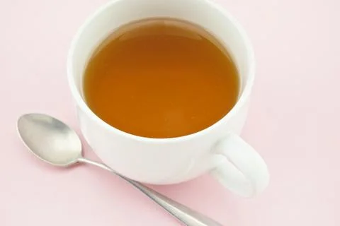 Tea in white cup Stock Photos