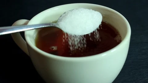 Tea in a white mug. White mug close up. Stock Footage 300488787