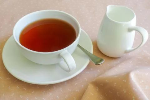Tea in White Tea Cup Stock Photos