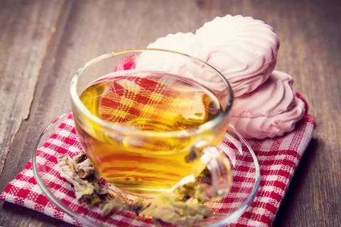 Tea with zephyr Stock Photos