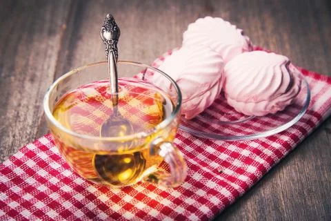 Tea with zephyr Stock Photos