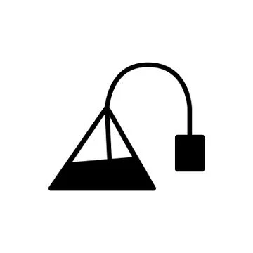 Teabag tea bag simple flat style vector icon Illustrazione stock