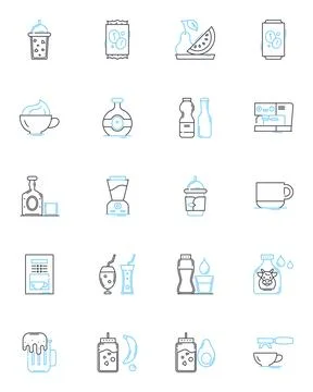 Teach and educate linear icons set. Instruct, Enlighten, Tutor, Mentor, Advise Stock Illustration
