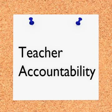 Teacher Accountability concept Illustrazione stock