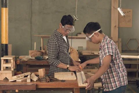 Teacher and apprentice Stock Photos