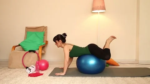 Teacher and pilates lesson Stock Footage 64345283