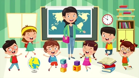 Teacher And Students At Classroom Stock Footage 140608093