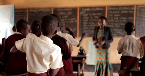 Teacher And Students in Classroom. School Students During A Class In Lira Uganda Stock Footage 116362411