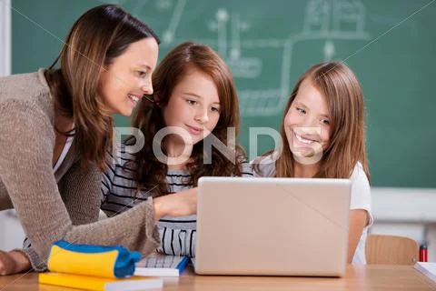 Teacher and students Stock Photos