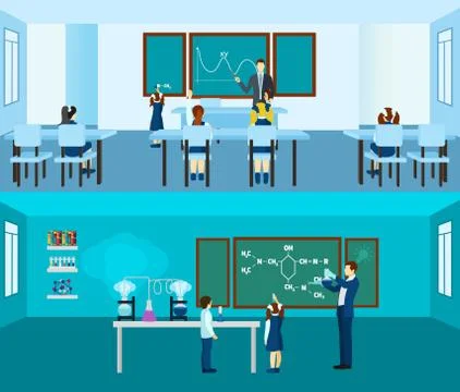 Teacher Banner Set Stockillustratie