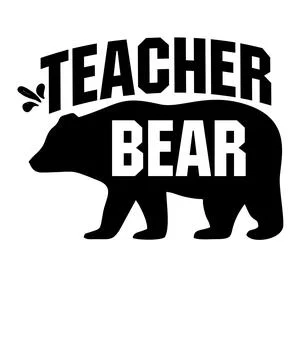 Teacher Bear Stock Illustration