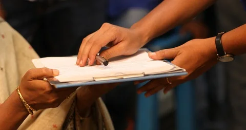 Teacher Checking Attendance Register In School Class Stock Footage 109594731