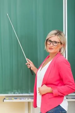 Teacher in class. Stock Photos