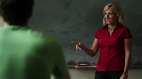 Teacher in the classroom Video stock 6522669