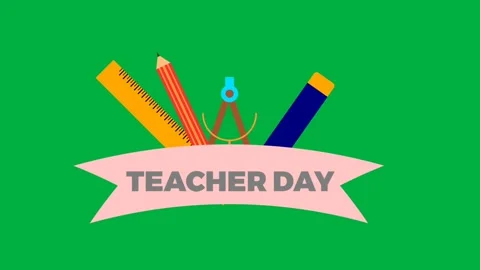 Teacher day animation Stock Footage 181893221