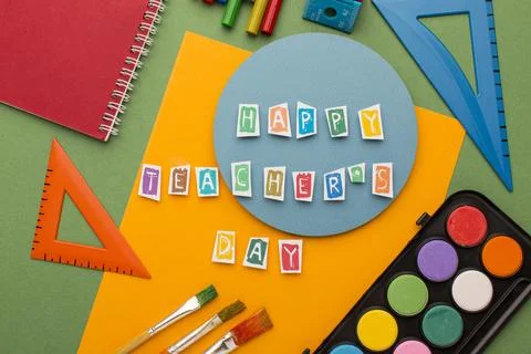 The teacher day elements assortment Stock-Fotos