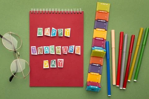 The teacher day elements assortment Stock-Fotos