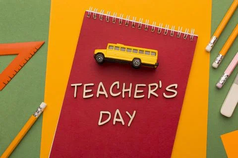 The teacher day elements assortment Stock-Fotos