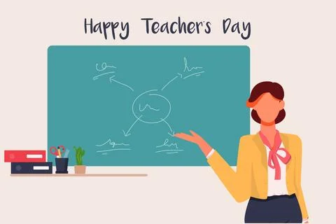 Teacher Day Stock Illustration