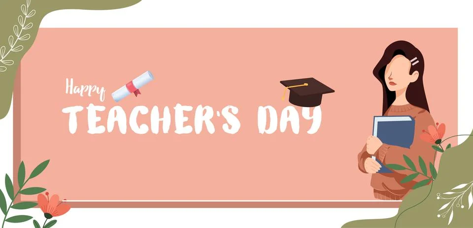 Teacher Day Stock Illustration