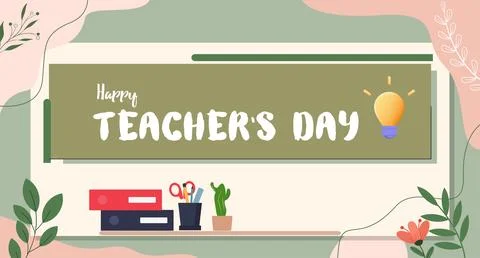 Teacher Day Illustrazione stock