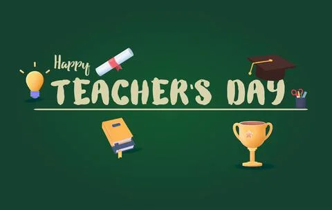 Teacher Day Stock Illustration