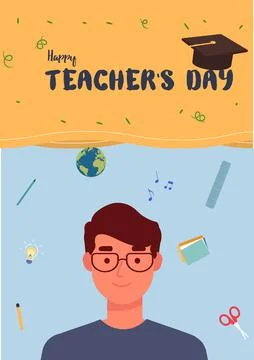 Teacher Day Stock Illustration