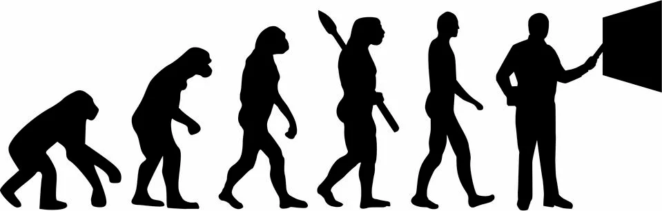 Teacher Evolution Stockillustratie