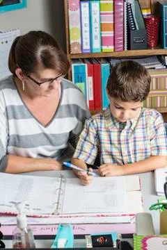 Teacher helping 2 Stock Photos