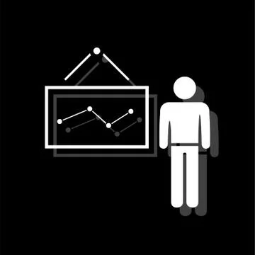 Teacher icon flat Stock Illustration