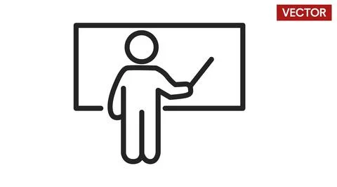 Teacher Icon. Stock Illustration