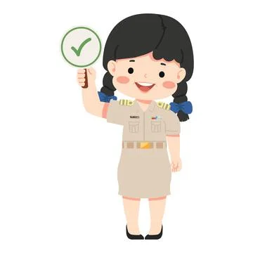 Teacher making the right decision Stock Illustration