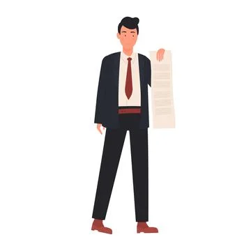 Teacher man with annual study report イラスト素材