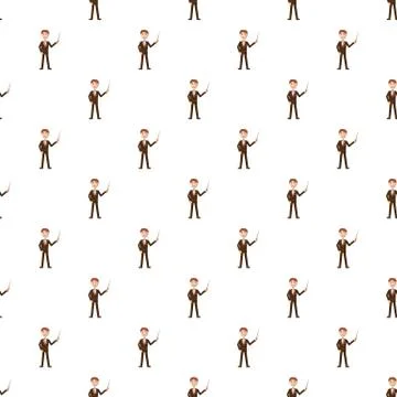 Teacher pattern Stock Illustration