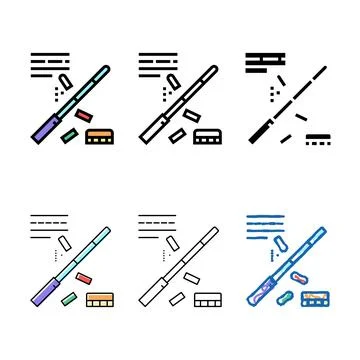 Teacher pointer color icon diversity vector Stock Illustration