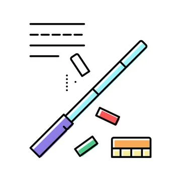 Teacher pointer color icon vector illustration 库存插图