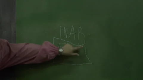 Teacher Pointing at Chalkboard During Classroom Lesson Stock Footage 330491958