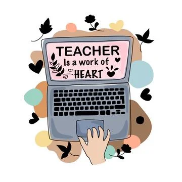 Teacher quotes  Stock Illustration