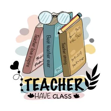 Teacher quotes  Stock Illustration