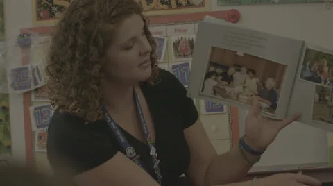 Teacher Reading to Students Stock Footage 62833757