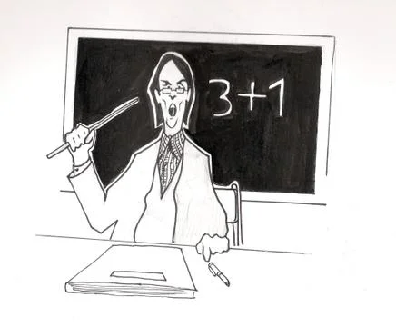 Teacher at school Illustrazione stock