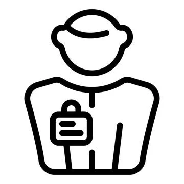 Teacher seminar icon outline vector. Course education Stockillustratie